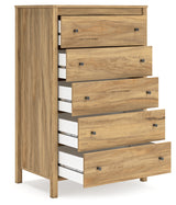 Bermacy Light Brown Chest of Drawers from Ashley - Luna Furniture