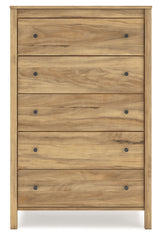 Bermacy Light Brown Chest of Drawers - EB1760-245 - Luna Furniture