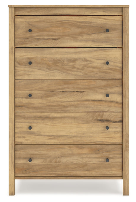 Bermacy Light Brown Chest of Drawers from Ashley - Luna Furniture