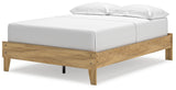 Bermacy Light Brown Full Platform Base Bed from Ashley - Luna Furniture