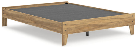 Bermacy Light Brown Queen Platform Bed - EB1760-113 - Luna Furniture