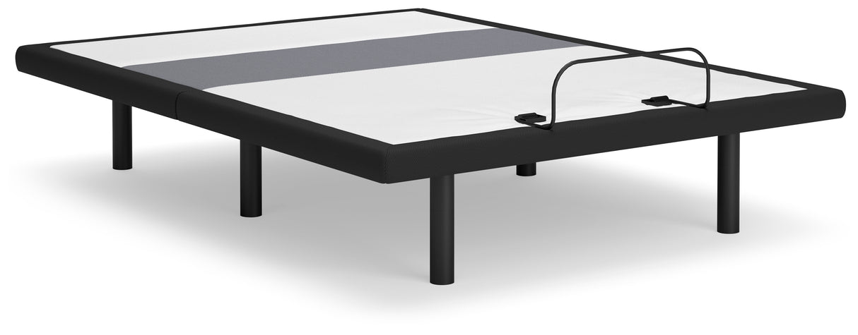 Best Base with Lumbar and Audio Black Queen Adjustable Base from Ashley - Luna Furniture