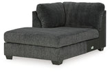 Biddeford Ebony Left-Arm Facing Corner Chaise from Ashley - Luna Furniture