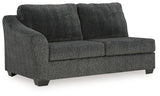 Biddeford Ebony Left-Arm Facing Sofa from Ashley - Luna Furniture