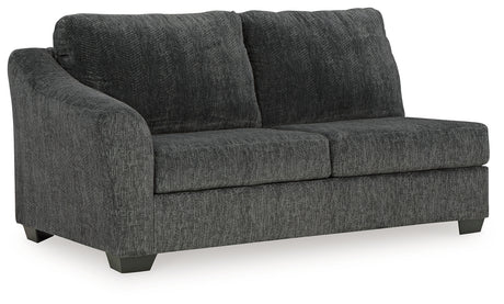 Biddeford Ebony Left-Arm Facing Sofa from Ashley - Luna Furniture