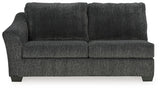 Biddeford Ebony Left-Arm Facing Sofa from Ashley - Luna Furniture