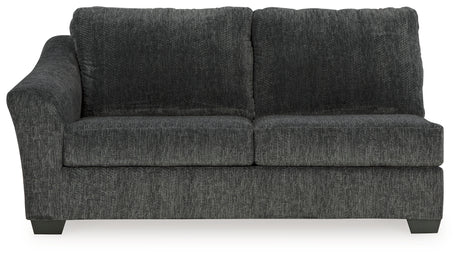 Biddeford Ebony Left-Arm Facing Sofa from Ashley - Luna Furniture