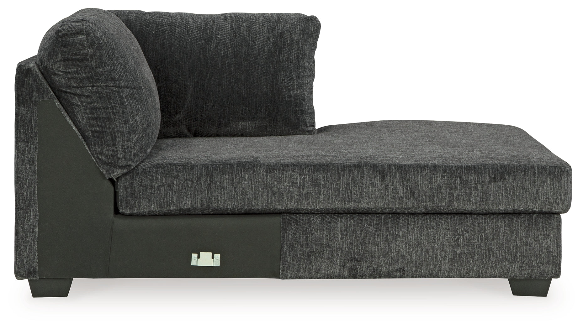 Biddeford Ebony Right-Arm Facing Corner Chaise from Ashley - Luna Furniture