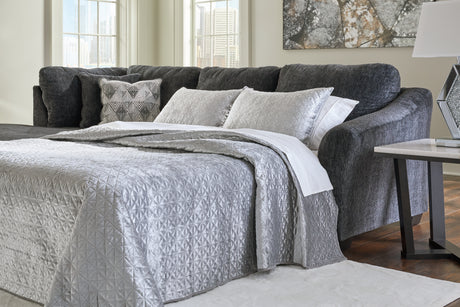 Biddeford Ebony Right-Arm Facing Full Sofa Sleeper from Ashley - Luna Furniture