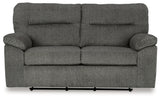 Bindura Mineral Glider Loveseat from Ashley - Luna Furniture