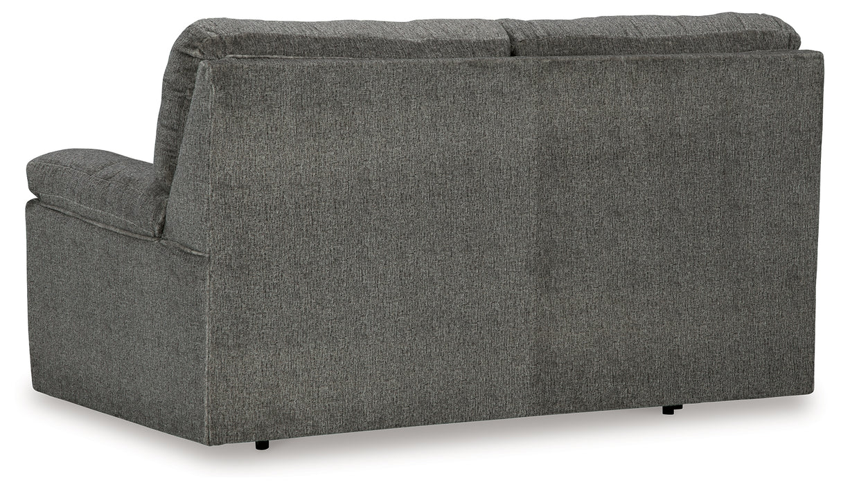 Bindura Mineral Glider Loveseat from Ashley - Luna Furniture