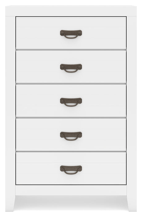 Binterglen White Chest of Drawers from Ashley - Luna Furniture
