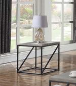 Birdie Square End Table Sonoma Grey - 705617 - Luna Furniture