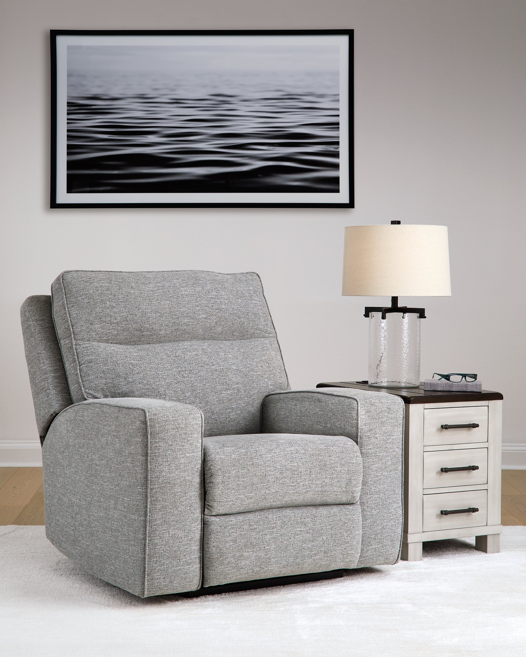 Biscoe Pewter Power Recliner from Ashley - Luna Furniture