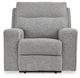 Biscoe Pewter Power Recliner from Ashley - Luna Furniture