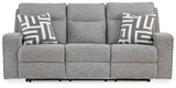 Biscoe Pewter Power Reclining Sofa from Ashley - Luna Furniture