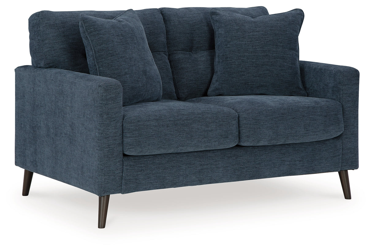 Bixler Navy Loveseat from Ashley - Luna Furniture
