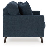 Bixler Navy Loveseat from Ashley - Luna Furniture