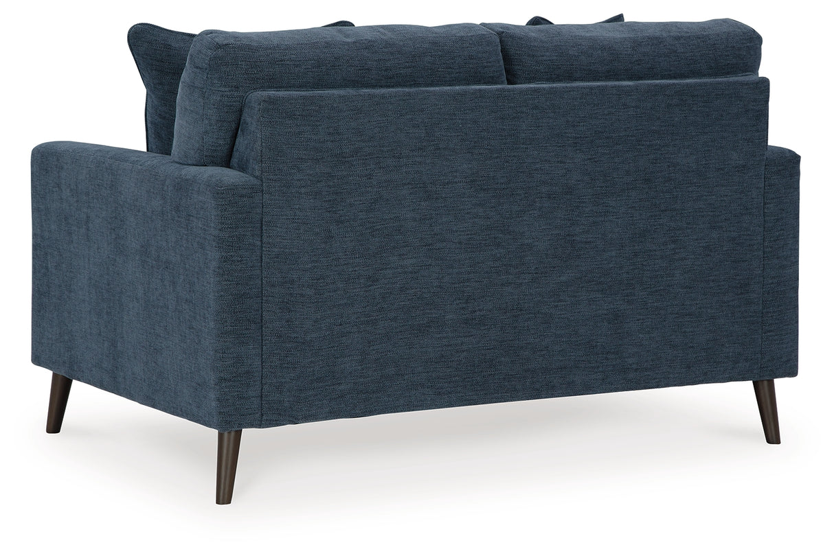 Bixler Navy Loveseat from Ashley - Luna Furniture