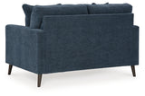 Bixler Navy Loveseat from Ashley - Luna Furniture