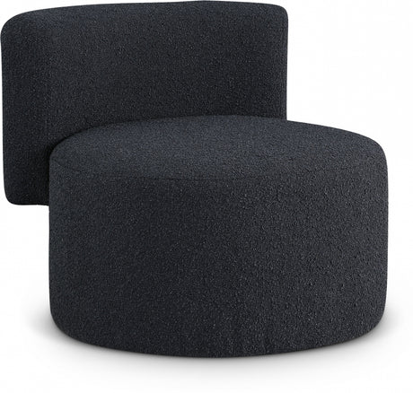 Black Como Boucle Fabric Accent Chair - 567Black - Luna Furniture