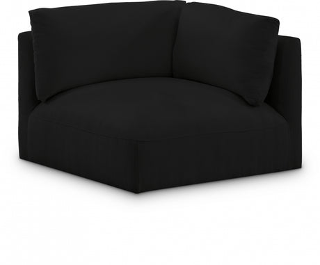 Black Ease Fabric Modular Corner Chair - 696Black-Corner - Luna Furniture