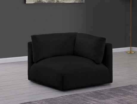 Black Ease Fabric Modular Corner Chair - 696Black-Corner - Luna Furniture