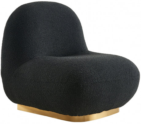 Black Liam Boucle Fabric Accent Chair - 531Black - Luna Furniture