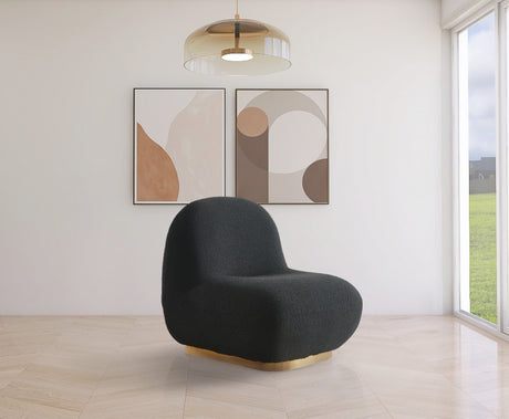 Black Liam Boucle Fabric Accent Chair - 531Black - Luna Furniture