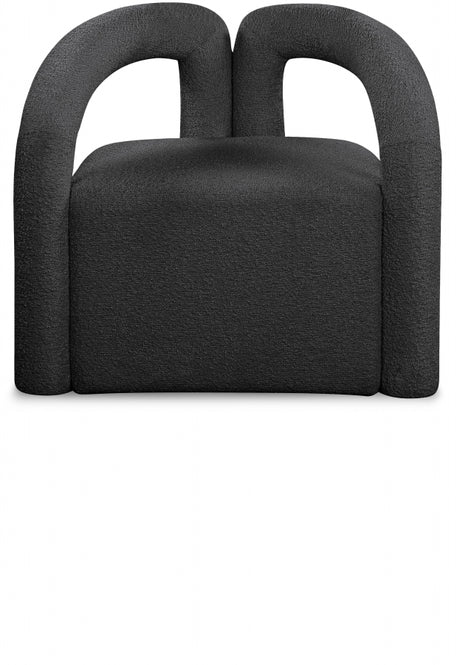 Black Otto Boucle Fabric Accent Chair - 569Black - Luna Furniture