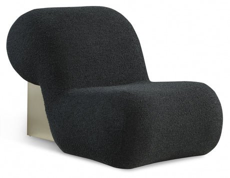 Black Quadra Boucle Fabric Accent Chair - 589Black - Luna Furniture