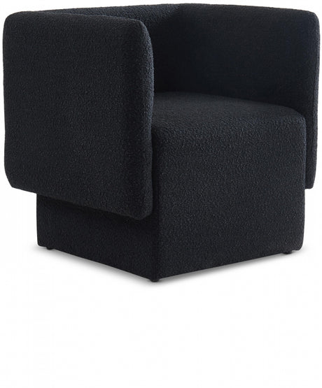 Black Vera Boucle Fabric Accent Chair - 575Black - Luna Furniture
