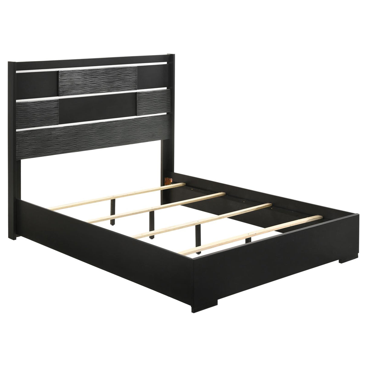 Blacktoft Eastern King Panel Bed Black from Coaster - Luna Furniture