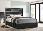 Blacktoft Eastern King Panel Bed Black - 207101KE - Luna Furniture