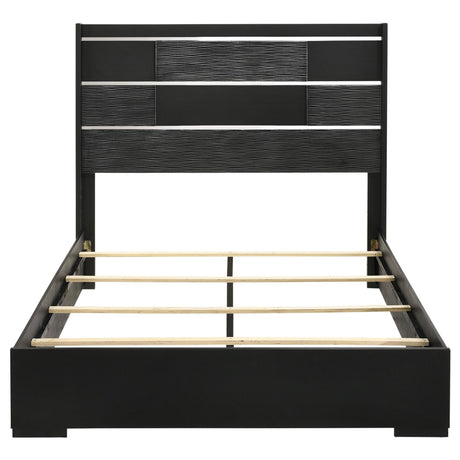 Blacktoft Eastern King Panel Bed Black from Coaster - Luna Furniture