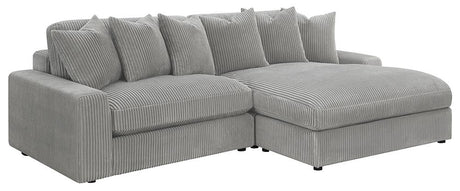 Blaine Fog Upholstered Reversible Sectional from Coaster - Luna Furniture