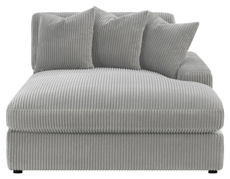 Blaine Fog Upholstered Reversible Sectional from Coaster - Luna Furniture