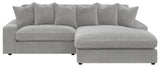 Blaine Fog Upholstered Reversible Sectional from Coaster - Luna Furniture
