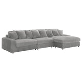 Blaine Fog Upholstered Reversible Sectional from Coaster - Luna Furniture