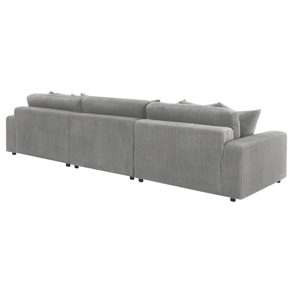 Blaine Fog Upholstered Reversible Sectional from Coaster - Luna Furniture