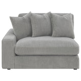 Blaine Fog Upholstered Reversible Sectional from Coaster - Luna Furniture