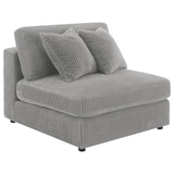 Blaine Fog Upholstered Reversible Sectional from Coaster - Luna Furniture