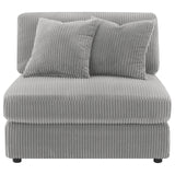 Blaine Fog Upholstered Reversible Sectional from Coaster - Luna Furniture