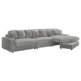 Blaine Fog Upholstered Reversible Sectional from Coaster - Luna Furniture