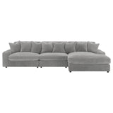 Blaine Fog Upholstered Reversible Sectional from Coaster - Luna Furniture
