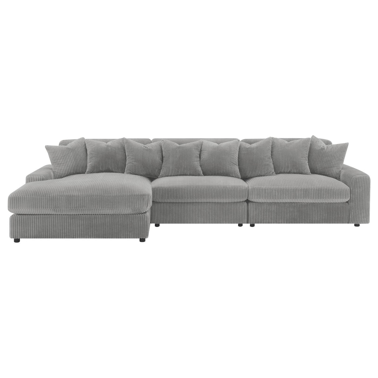Blaine Fog Upholstered Reversible Sectional from Coaster - Luna Furniture