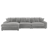 Blaine Fog Upholstered Reversible Sectional from Coaster - Luna Furniture