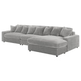 Blaine Fog Upholstered Reversible Sectional from Coaster - Luna Furniture