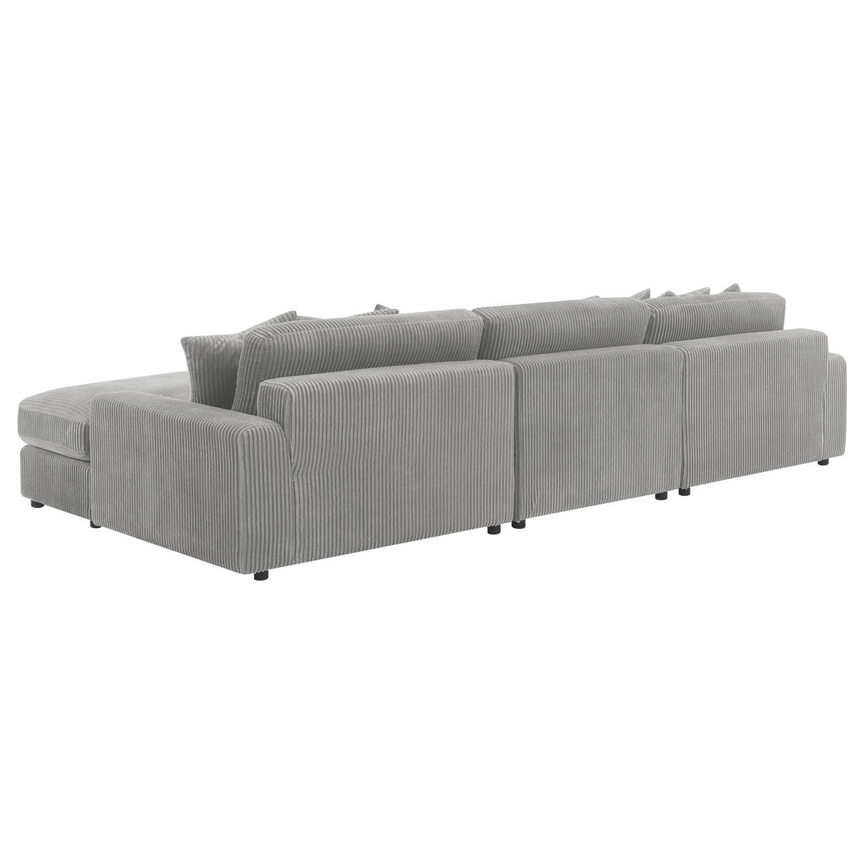 Blaine Fog Upholstered Reversible Sectional from Coaster - Luna Furniture