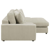 Blaine Sand Upholstered Reversible Sectional Sofa from Coaster - Luna Furniture